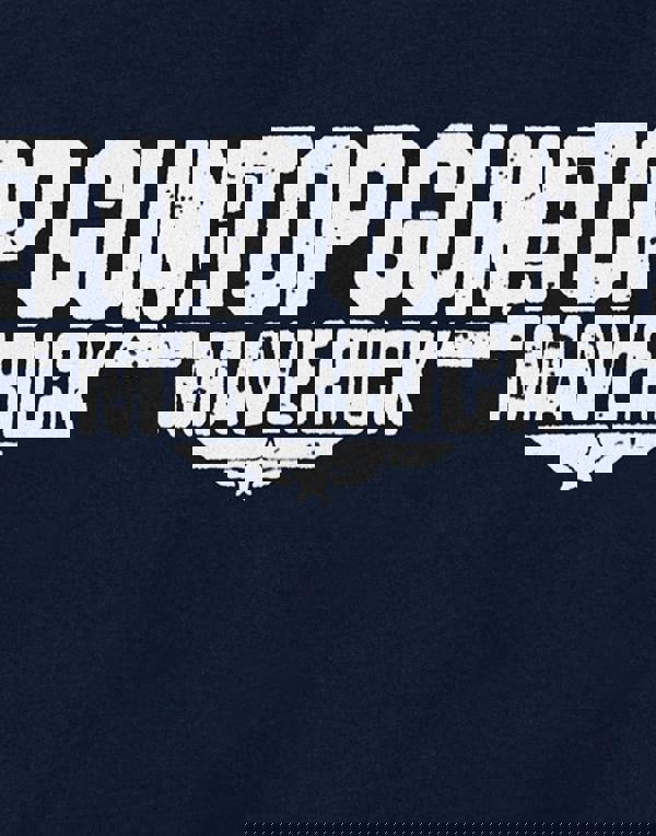 Top Gun: Maverick Mens Blue Movie Logo Short Sleeved T-Shirt