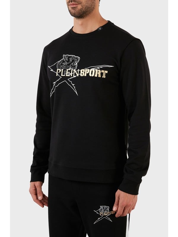 Plein Sport Tiger Logo Jumper - Black