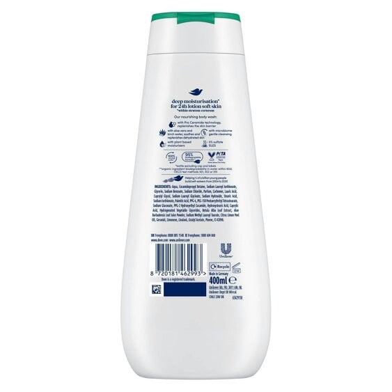 Dove Advanced Care Hydrating Care Body Wash 24H Renewing Micromoisture, 6x400ml
