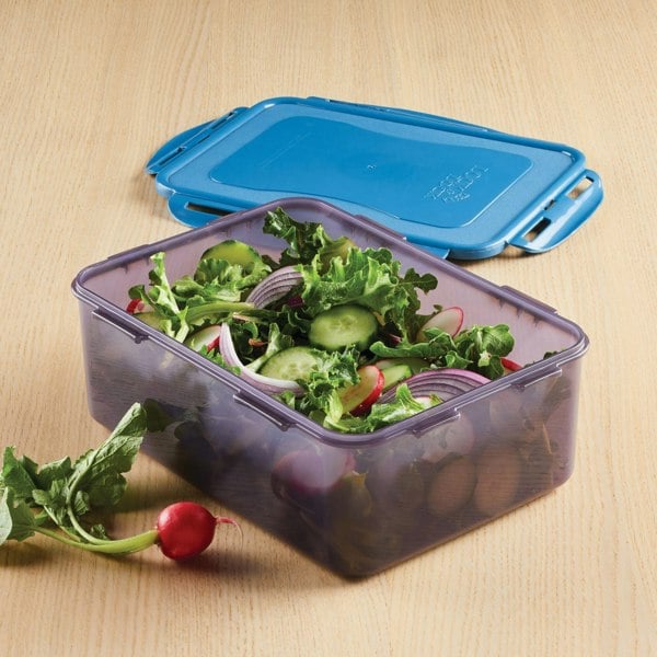 LocknLock Rectangular Eco Food Containers with Lids, 5 x 1L