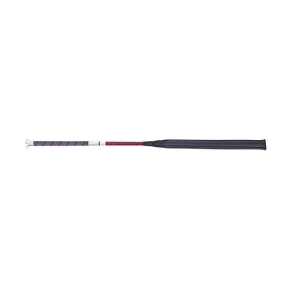 Coldstream Hadden Horse Jumping Bat - Burgundy/Silver - 
