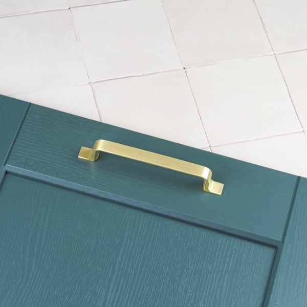 Handle & Home Brushed Brass Strap Handles