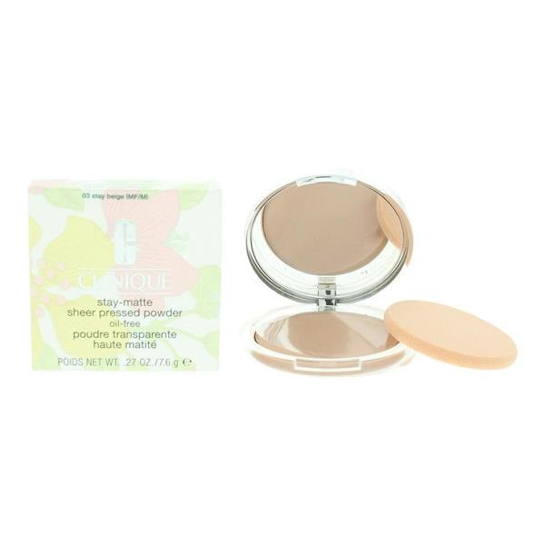 Clinique Stay-Matte Sheer Pressed Powder 7.6g - 03 Stay Beige (MF/M)