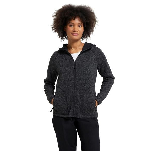 Mountain Warehouse Womens/Ladies Nevis Full Zip Hoodie - Black - 