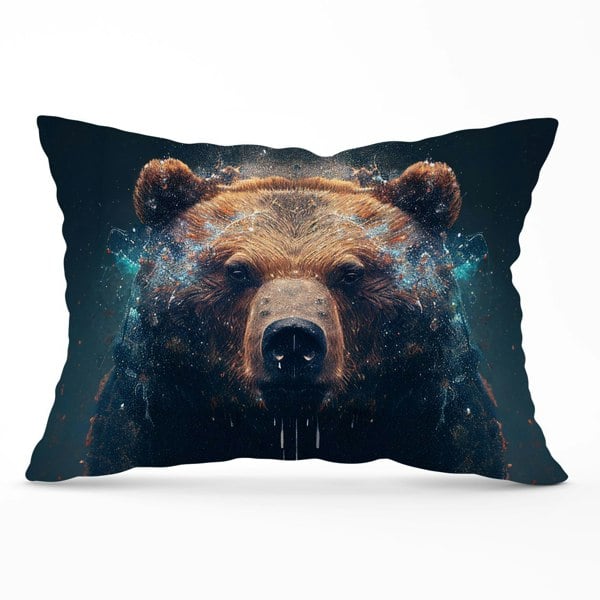 Warren Reed Brown Bear Face Splashart Cushions