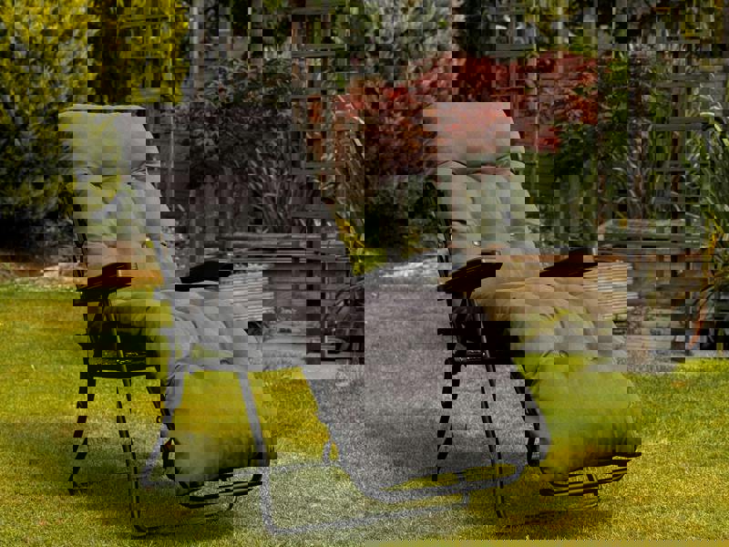 Glendale Garden Relaxer (Pattern Options Available) 99 x 58 x 73 Plain Grey The Garden Furniture Shop