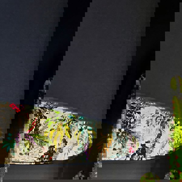 Dust Deadly Night Shade Silhouette Lampshade in Deep Space Navy Close Up