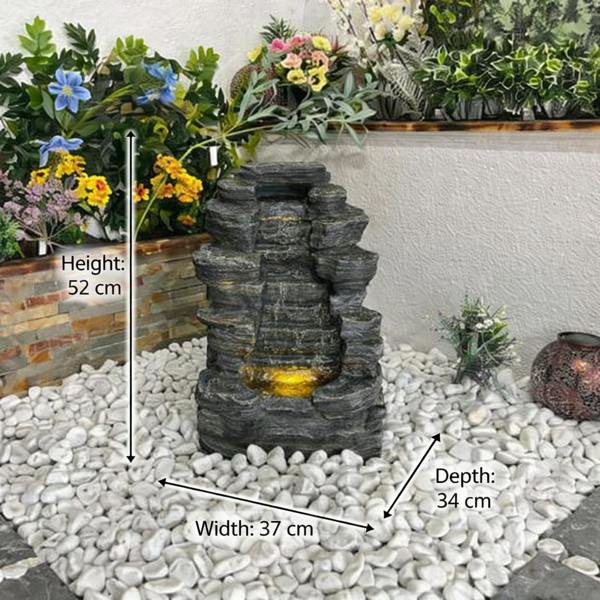 Tranquillity Water Features Mini Rock Cascade Rock Effect Water Feature