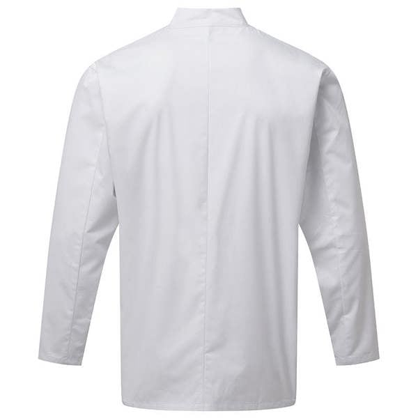 Premier Unisex Adults Chefs Essential Long Sleeve Jacket - White