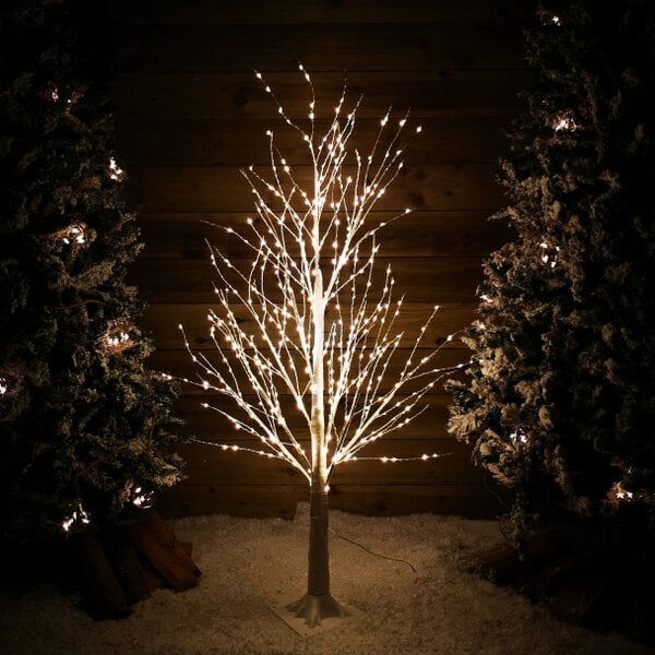 Samuel Alexander 4ft (1.2m) White Modelling Micro Dot Tree with 500 Twinkling LEDs in Warm white