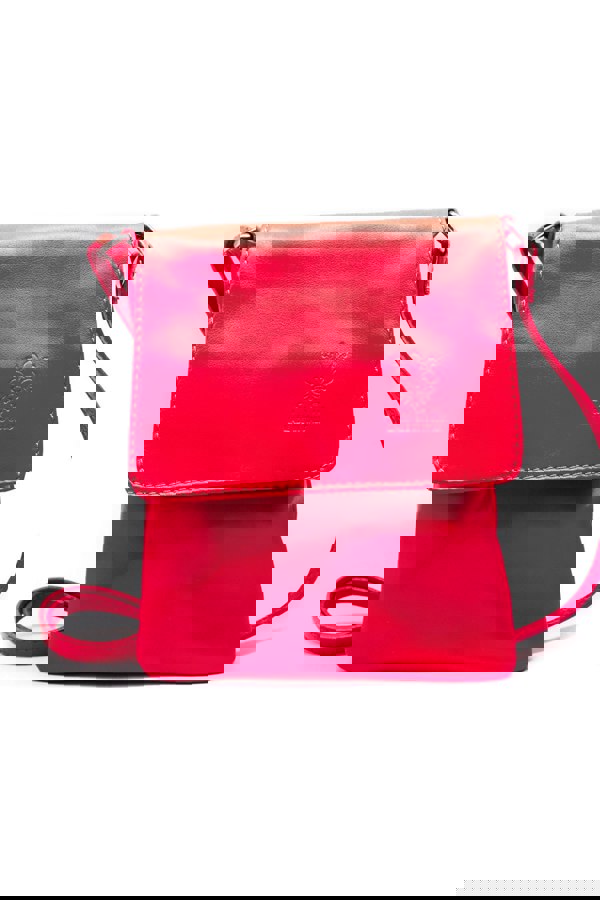 Kitise Stylish Flap Small Genuine Italian Leather Crossbody Bag