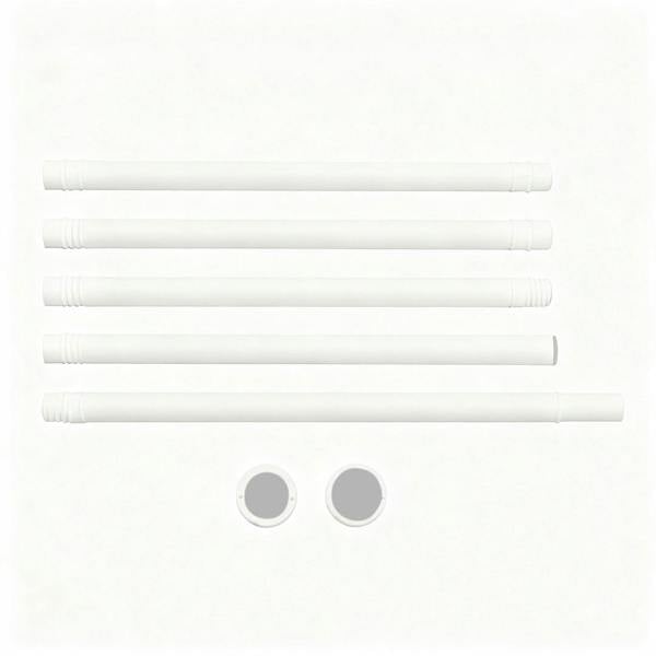Havendro Extendable Telescopic Shower Curtain Rail Pole 74-197cm Diameter 25mm