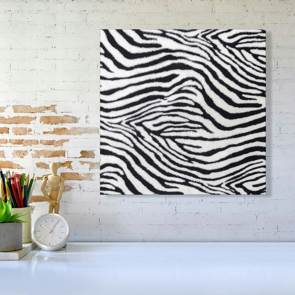 Warren Reed Zebra Texture Pattern Canvas