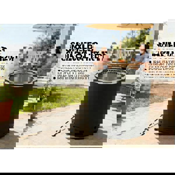 Gr8 Garden Smokeless 20″ Stainless Steel Fire Pit