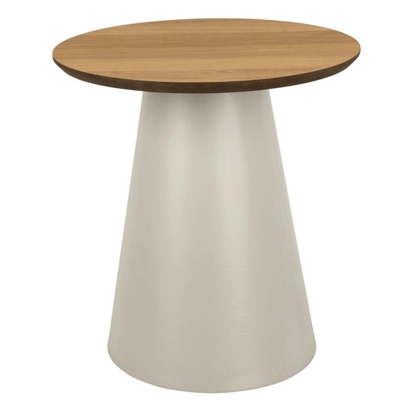 Furniture To Go Soli Round Coffee Table in Oak/Grey 45x48cm
