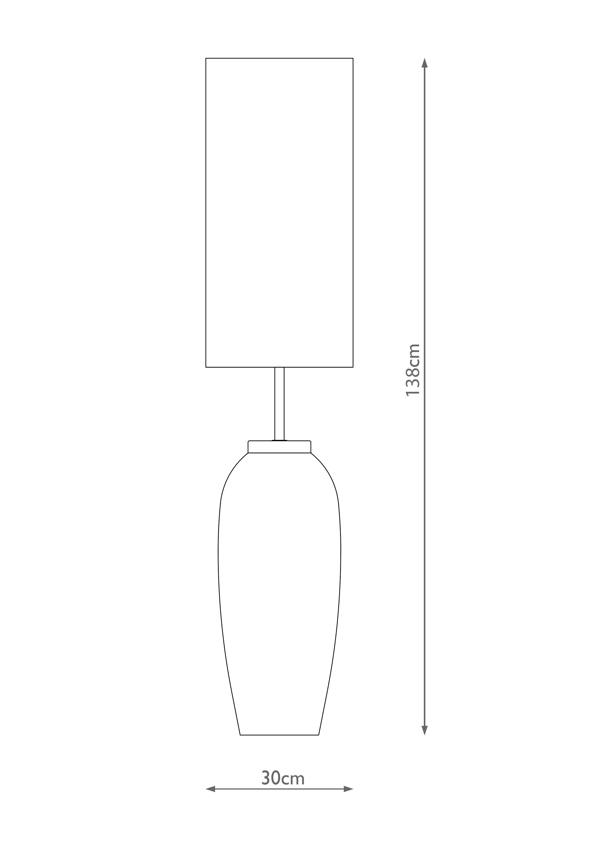 Pagazzi Lighting Lucinda White Concrete Floor Lamp