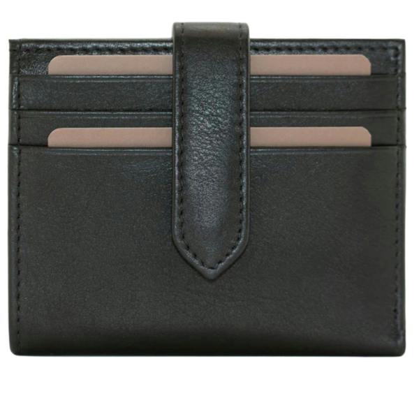 Mala Leather Origin Plain Leather Tabbed Card & Note Holder