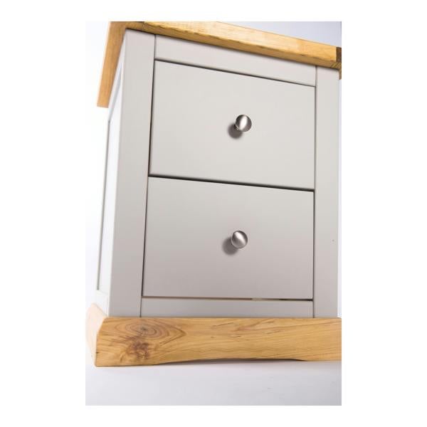 Cabinet Bits Bomporto 2 Drawer Bedside Table