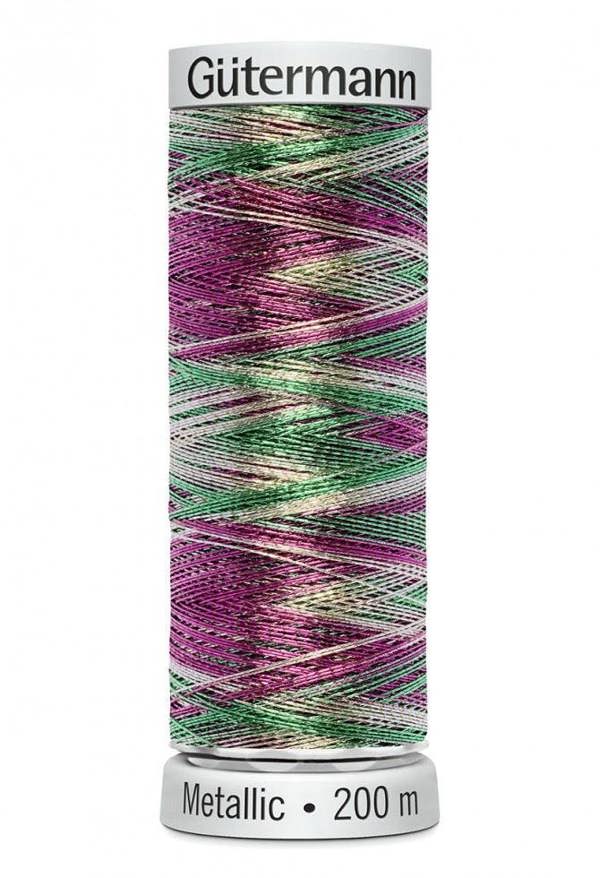 Gutermann Sulky Metallic Embroidery Thread 200m Polyamide, Polyester Thread Suitable For Embroidery