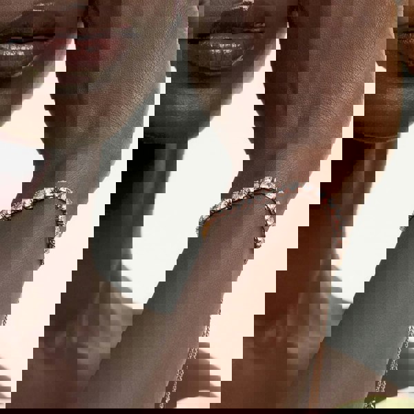 Ted Baker MELRAH Rose Gold Tone Icon Crystal Slider Bracelet TBJ2968-24-02