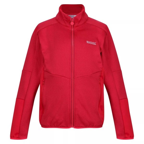 Regatta Girls Highton III Full Zip Fleece Jacket - Berry Pink/Pink Potion