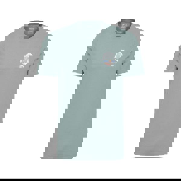 Mountain Warehouse Mens Padstow Printed Organic T-Shirt - Pale Green - 