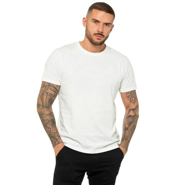 Enzo Mens Crew Neck T-Shirt - White
