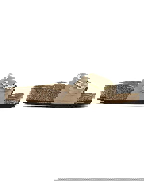 Birkenstock Madrid Big Buckle Womens Nubuck Leather Sandals - Sandcastle - CHO - Designer Womens Sandals