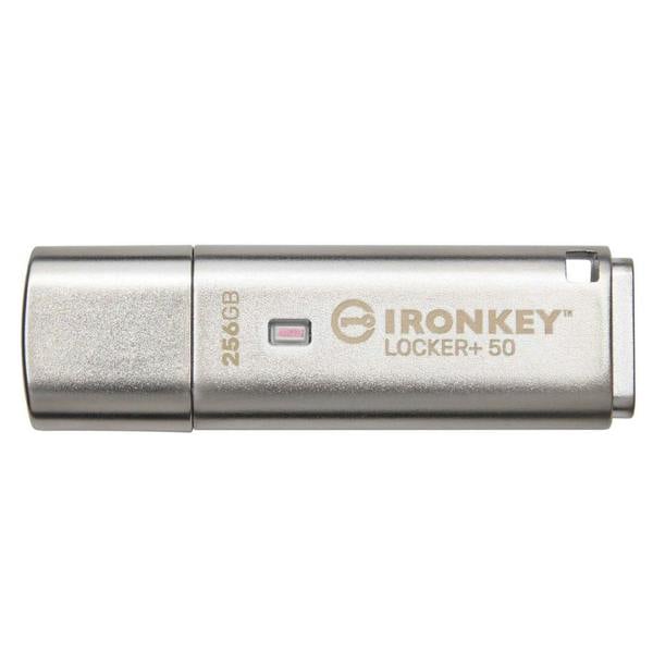 Kingston IronKey Locker+ 50 USB Flash Drive Encrypted 256GB