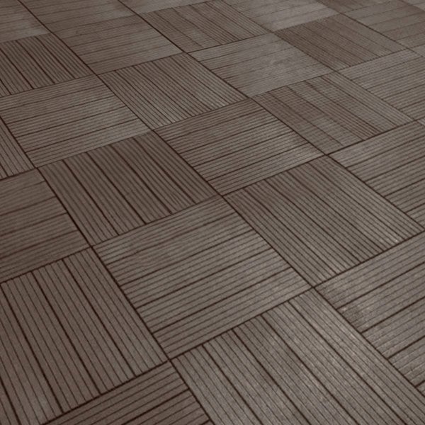 Oseasons Cosmpolitan (Pack of 10) ECO Interlocking 30x30cm Decking Tiles in Coffee