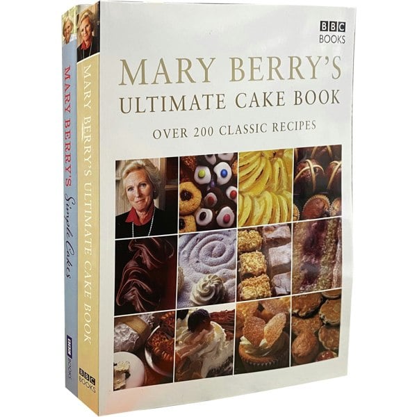 Mary Berry's Ultimate Simple Cake 2 Books Set Over 200 Classic Delicious Step by Step Recipes