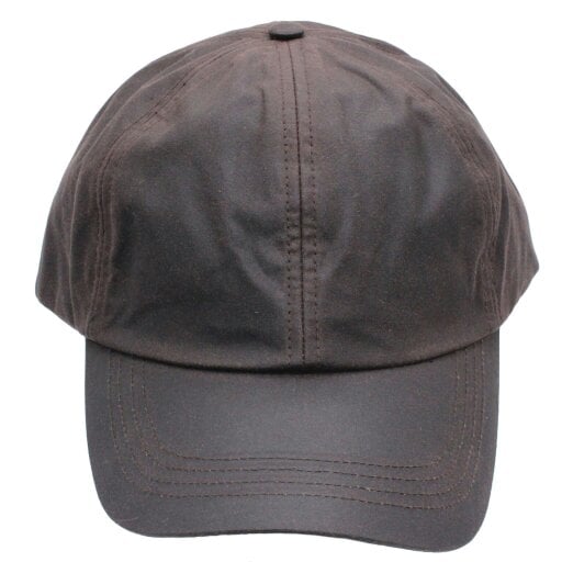 Heather Hats & Accessories Water Resistant Waxed Cotton Baseball Trucker Cap, Cotton Lining, Outdoor Wear, Brown
