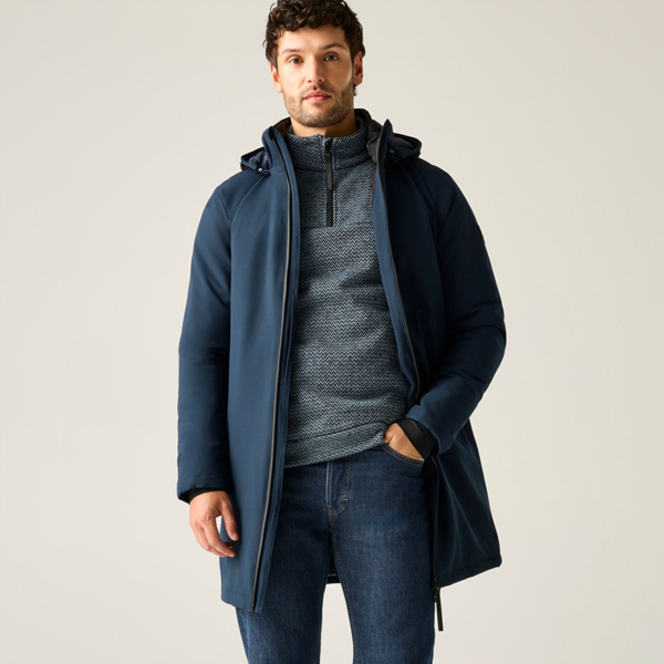 Regatta Mens Merzen Insulated Waterproof Jacket - Navy