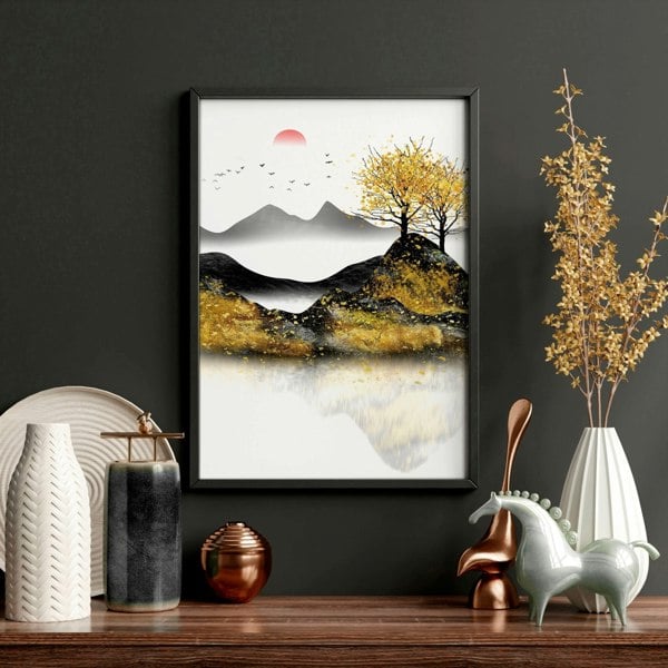 Japandi wall art | set of 3 framed wall art