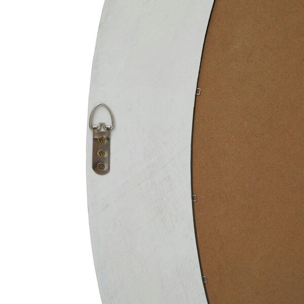 Wyld Haus Large Round Natural Washed Wood Wall Mirror