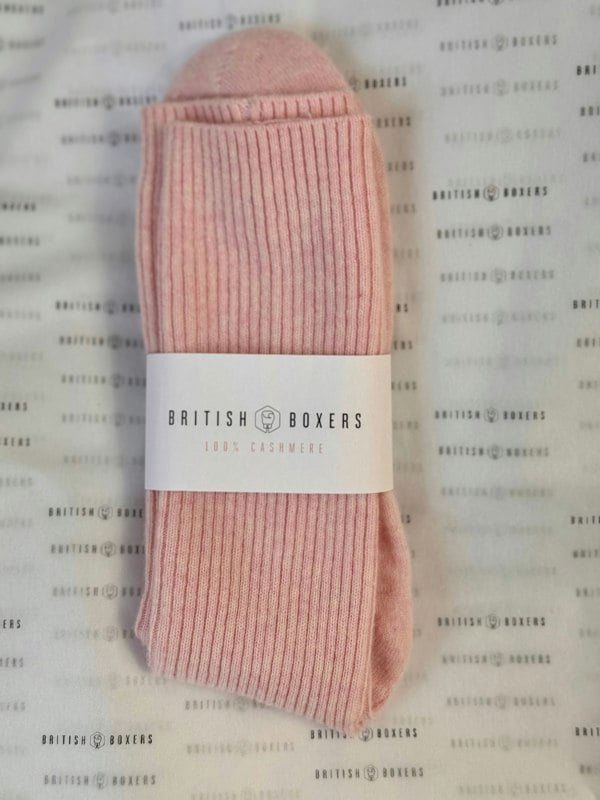 British Boxers Women's Cashmere Bed Socks – Ballet Pink