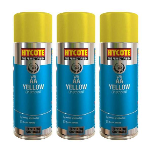 Hycote 3X Hycote Aa Van Yellow Spray Paint 400ml