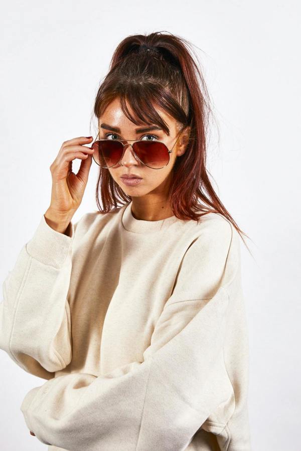 Classic Pilot Gold Aviator Sunglasses - svnx