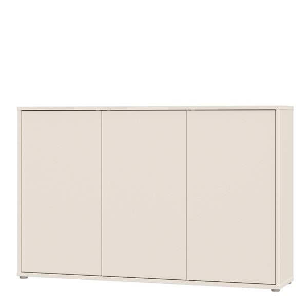 Furniture To Go Alice Springs 3 Door Sideboard with Push-to-Open Doors in Sand