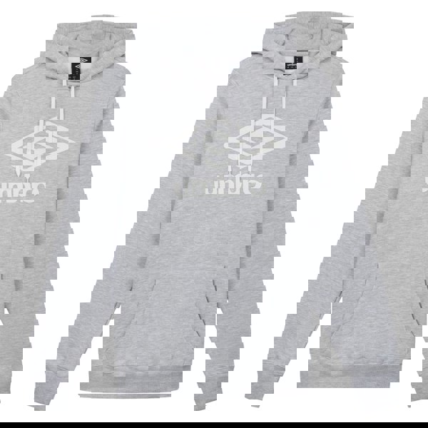 Umbro Mens Logo Hoodie - Grey Marl