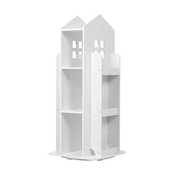 Neo White House Shaped 360° Rotating Kid's Freestanding Bookshelf