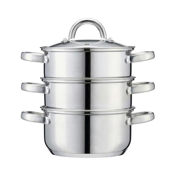 Cooks Professional 3 Tier Stainless Steel Steamer | 18cm