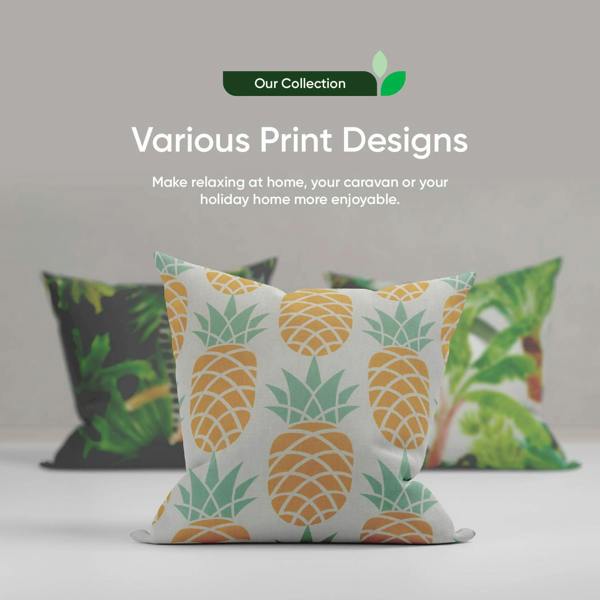 Gardenwize Pair of Outdoor Scatter Cushions – Lemur Design