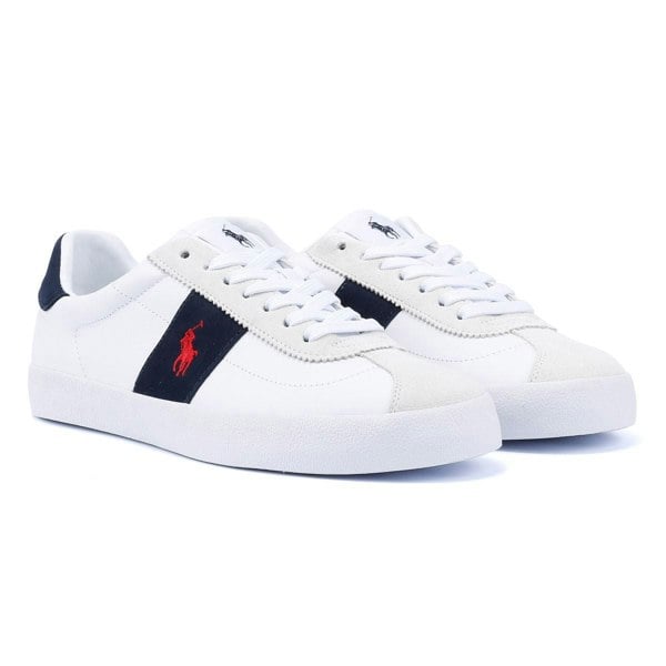 Ralph Lauren - 816945264003 Mens Court Vulc II White/Navy/Red