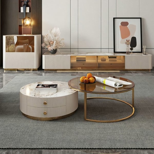 Eden II Living Room Coffee Table Set, TV Stand-Weilai Concept-Weilai Concept