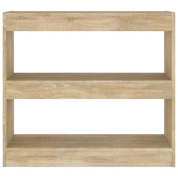 Berkfield Book Cabinet/Room Divider Sonoma Oak 80x30x72 cm