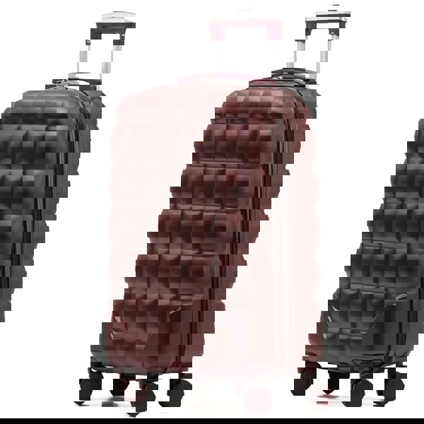 Flight Knight 55x35x20cm Hard Case Bubble Carry On Suitcase - 100+ Airline Approved