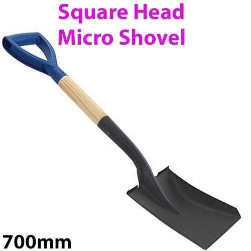 700mm Square Head Micro Shovel MYD Handle Digging Dig Scoop Garden/Land Spade Loops