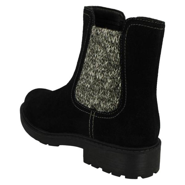 Clarks Ladies Clarks Casual Zip Chelsea Ankle Boots Opal Sky
