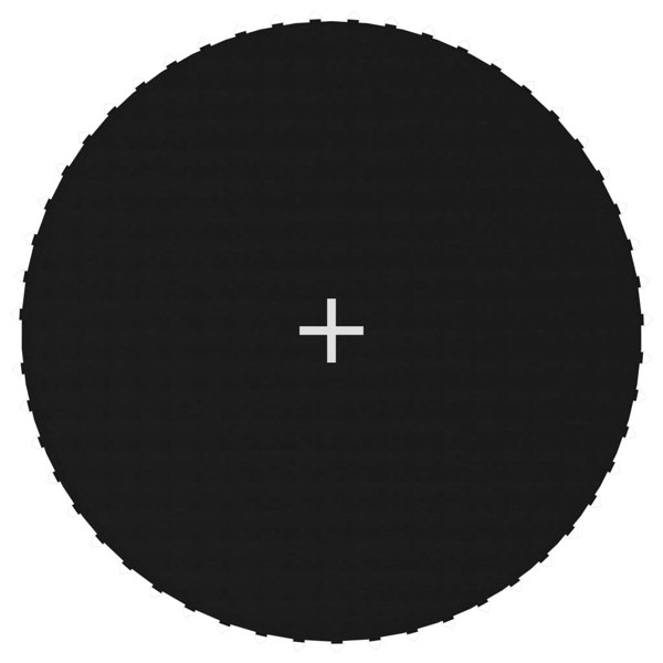 Berkfield Jumping Mat Fabric Black for 10 Feet/3.05 m Round Trampoline